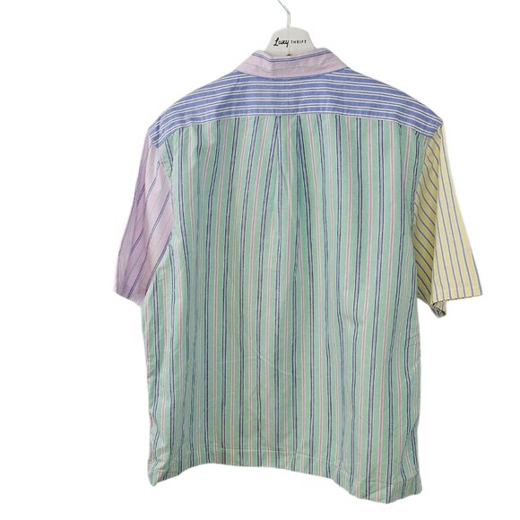 Polo Ralph Lauren Mens Classic Fit,Color Block, Stripe, Button Down SS, Size XL - Picture 5 of 7